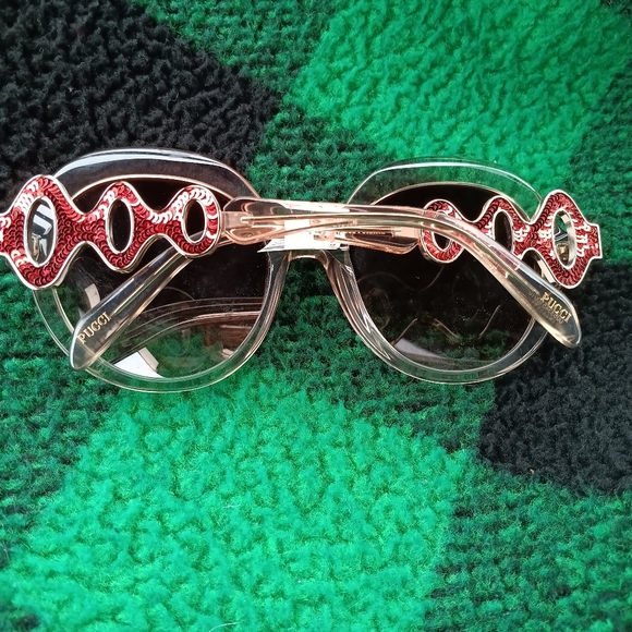 Emilio Pucci Sequined Detail Retro Woman\'s Sunglass NWT main image 4